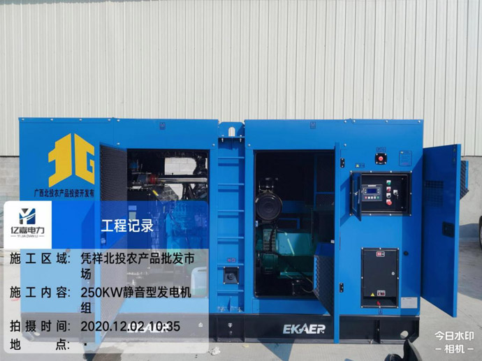 凭祥北投某市场发电机组